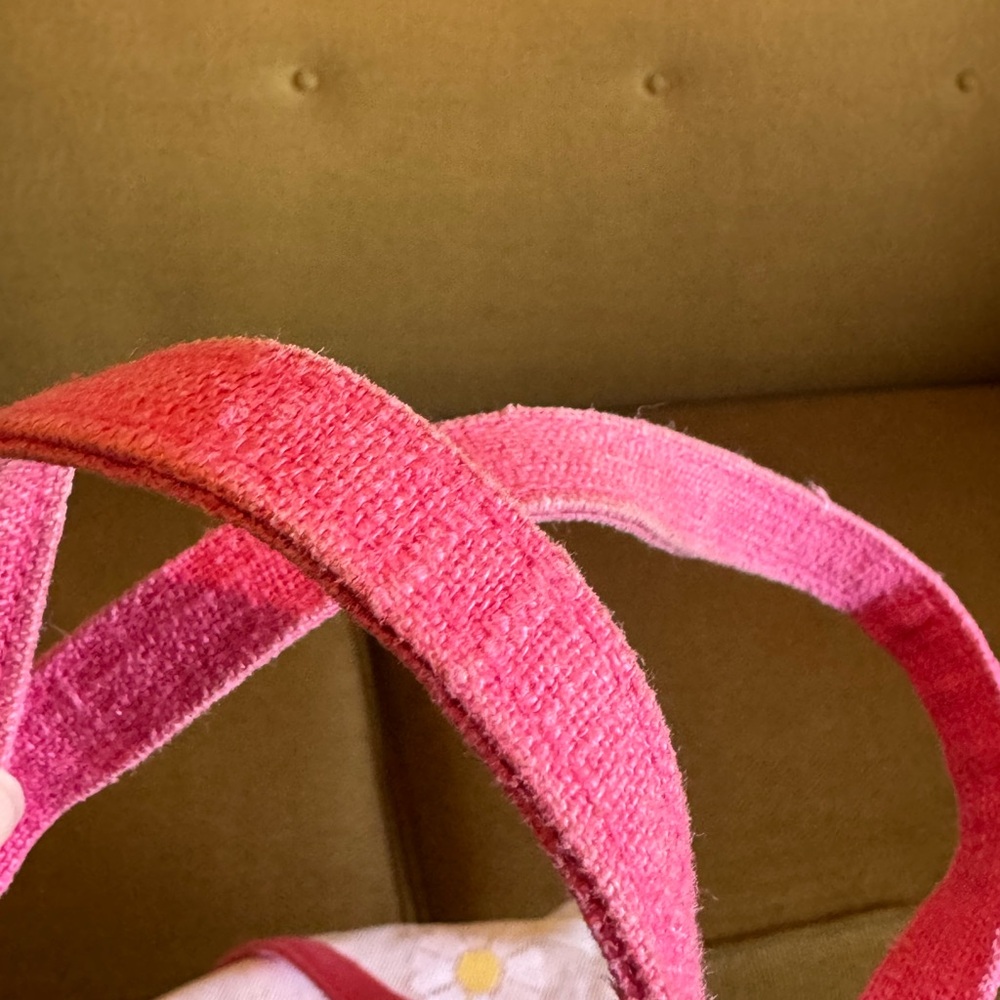 GUESS Pink Floral Embroidered Mini Tote Bag - Picture 8 of 8